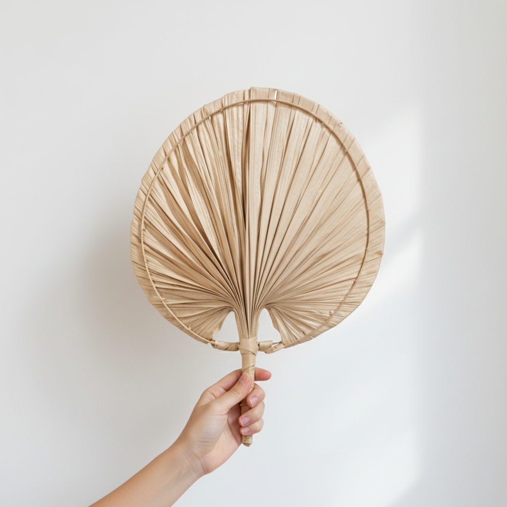 Large Round Palm Leaf Décor, 30–40 cm - Image 2