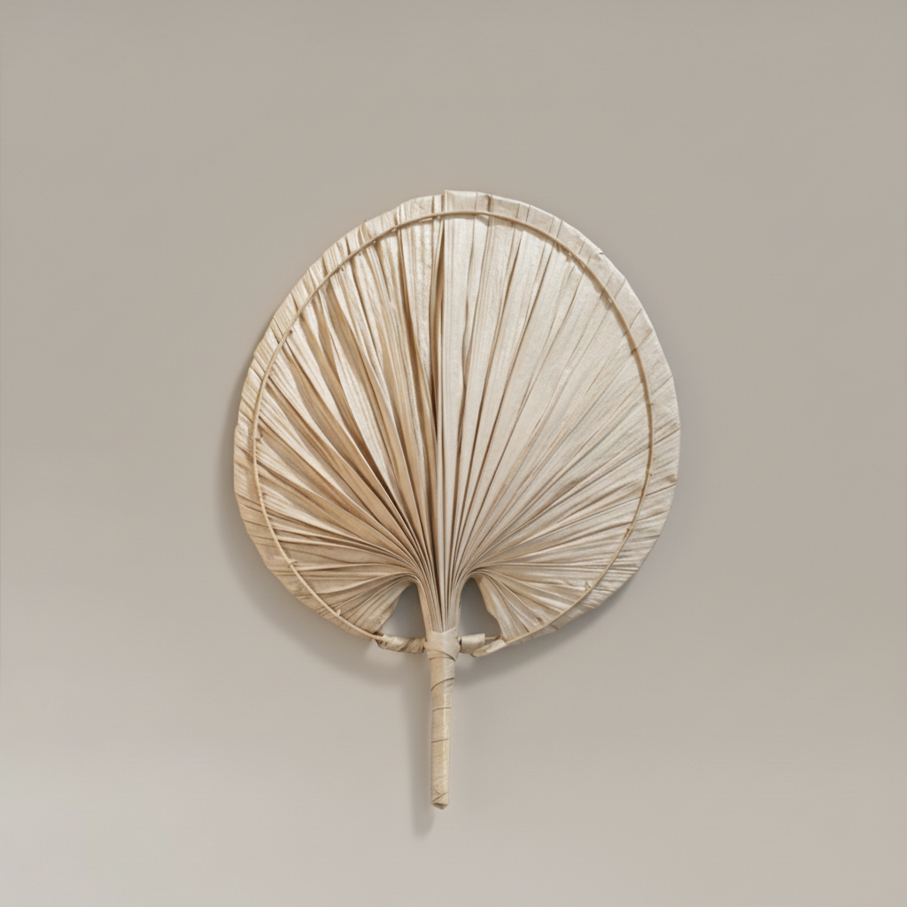 Large Round Palm Leaf Décor, 30–40 cm