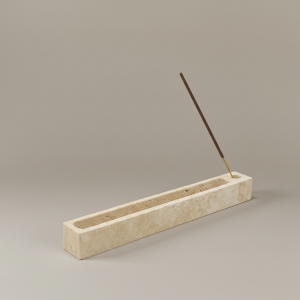Travertine Incense Holder