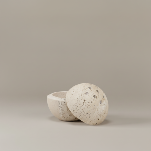 Travertine Incense Holder Sphere