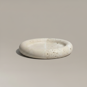 Travertine Platter Round