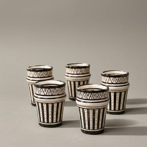 Moroccan Beldi vintage ceramic cup